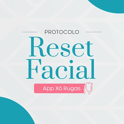 Arte do protocolo Reset Facial 15 Dias do App Xô Rugas